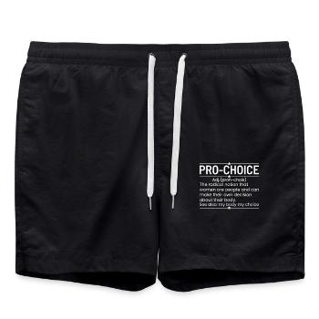 Une Drôle De Définition Du Pro-choix - Short de bain - noir - Devant - AI Model Male 185 light (185cm)