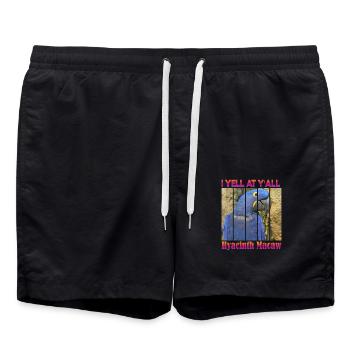 Hyazinthara - Badeshorts - Schwarz - Vorne - AI Model Male 185 light (185cm)