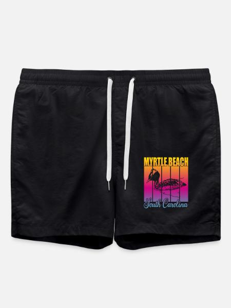 Myrtle Beach South Carolina - Swim Trunks - black
