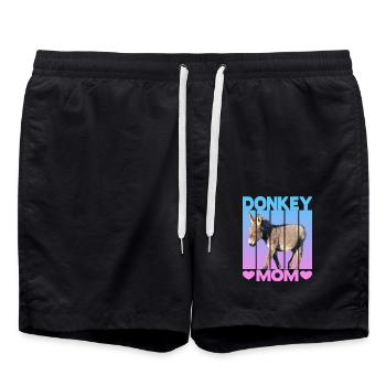 Maman âne - Short de bain - noir - Devant - AI Model Male 185 light (185cm)