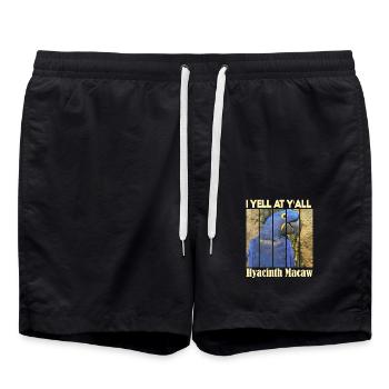 Hyazinthara - Badeshorts - Schwarz - Vorne - AI Model Male 185 light (185cm)