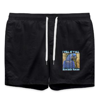 Hyazinthara - Badeshorts - Schwarz - Vorne - AI Model Male 185 light (185cm)
