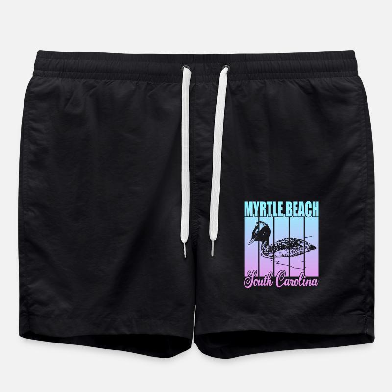 Myrtle Beach South Carolina - Swim Trunks - black
