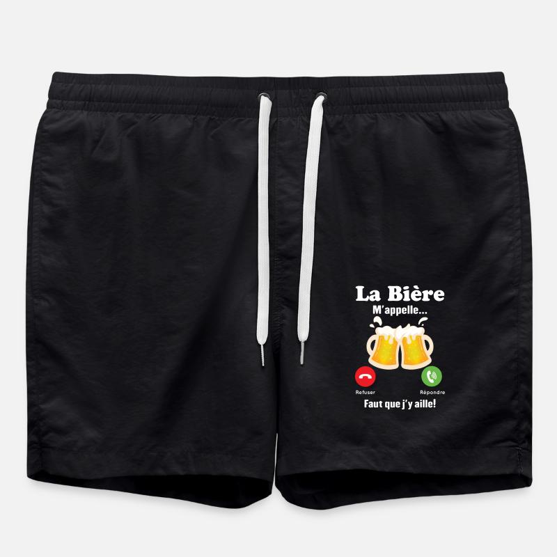 La Bière m'appelle - Short de bain - noir