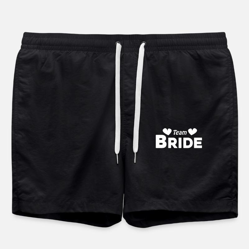 Team Braut Hochzeitsfeier - Badeshorts - Schwarz
