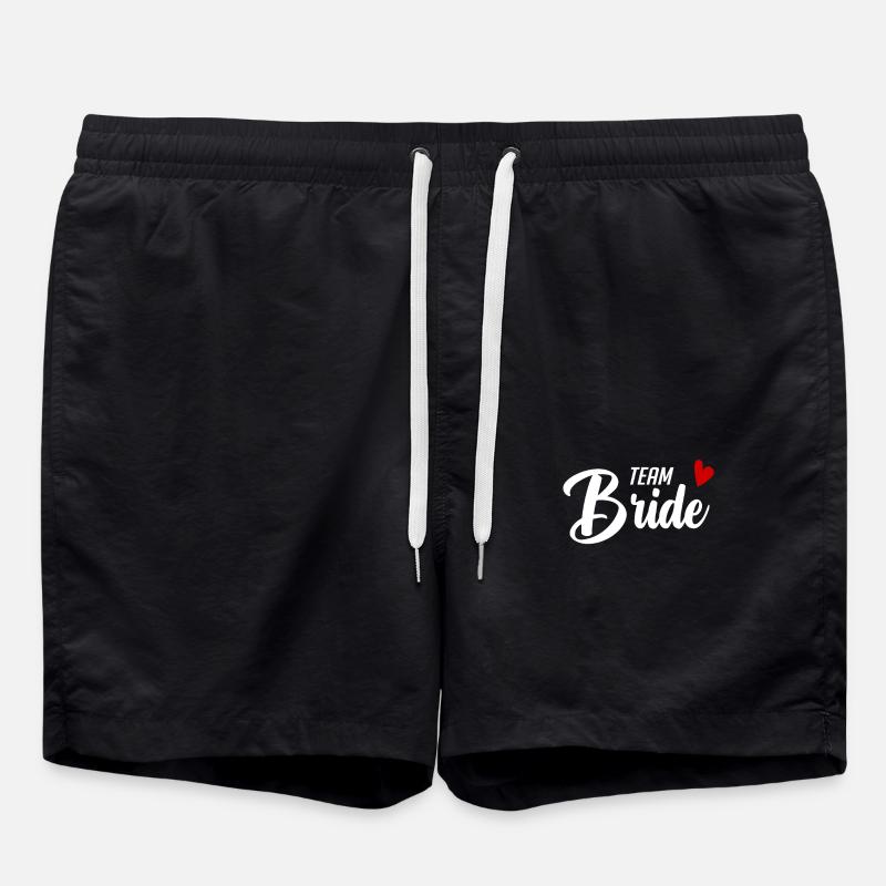 Team Bridal Wedding Celebration - Swim Trunks - black