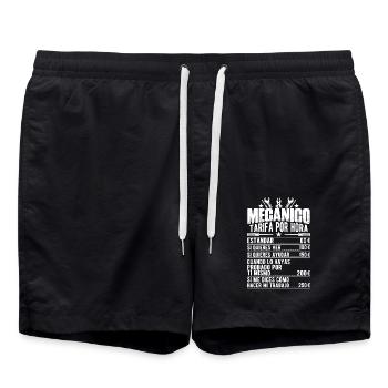 Le Tarif Horaire D'un Mécanicien - Short de bain - noir - Devant - AI Model Male 185 light (185cm)