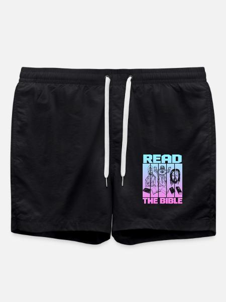Read The Bible - Badeshorts - Schwarz