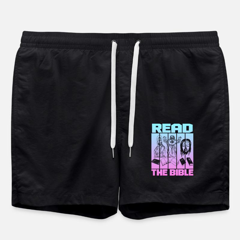 Read The Bible - Badeshorts - Schwarz