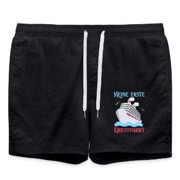 Meine erste Kreuzfahrt - Badeshorts - Schwarz - Vorne - AI Model Male 185 light (185cm)