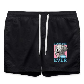 Schnauzer Maman Chien Propriétaire De Chien Cadeau - Short de bain - noir - Devant - AI Model Male 185 light (185cm)