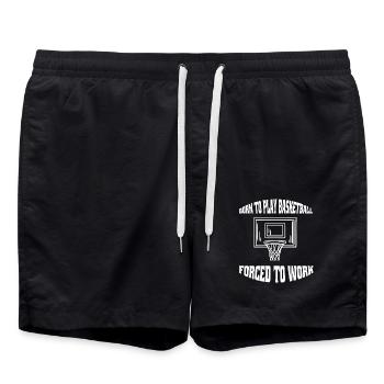 Club de basket-ball Amateurs de basket-ball Joueurs de basket-ball - Short de bain - noir - Devant - AI Model Male 185 light (185cm)