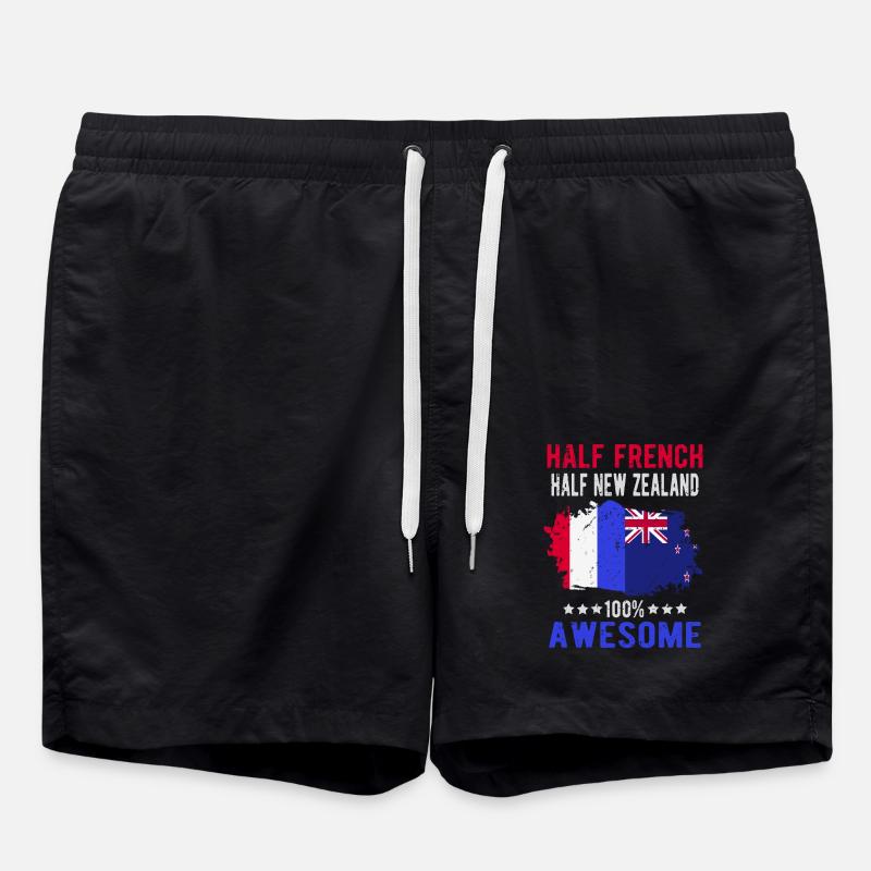 Moitié Français moitié Néo-Zélandais - Short de bain - noir