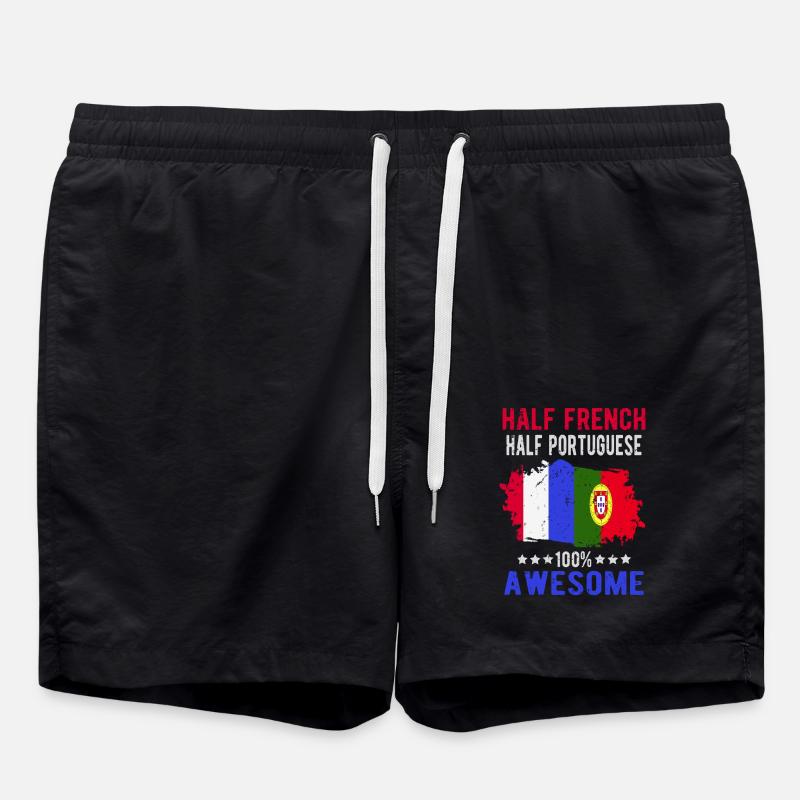 Moitié Français moitié portugais - Short de bain - noir