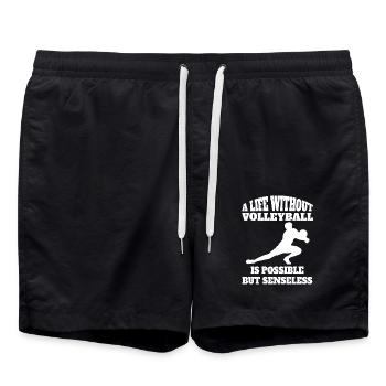 Volleyball Volleyball Cadeau Beach Volleyball - Short de bain - noir - Devant - AI Model Male 185 light (185cm)
