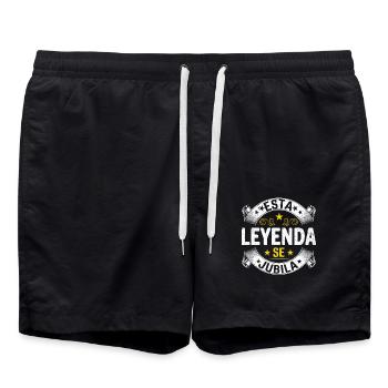 Cette Légende Prend Sa Retraite - Short de bain - noir - Devant - AI Model Male 185 light (185cm)