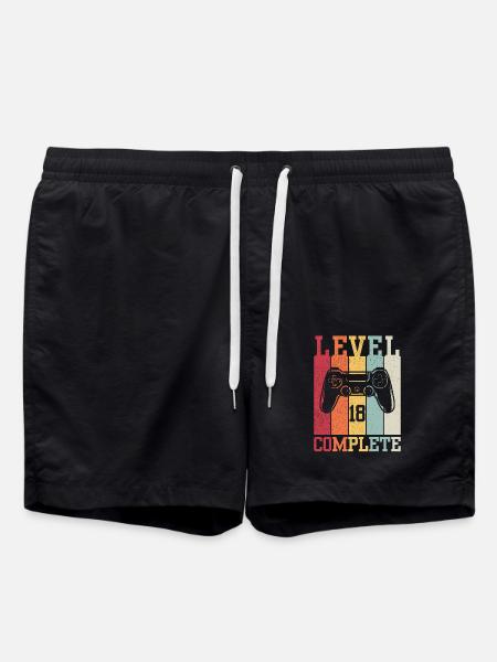 Level 18 Completed - Swim Trunks - black