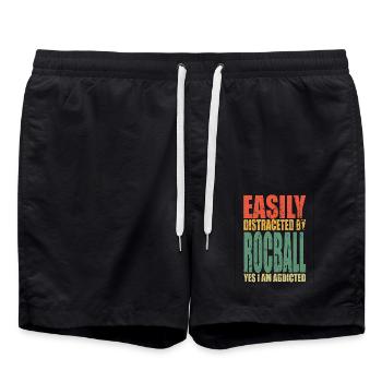 Rocball Dire Drôle - Short de bain - noir - Devant - AI Model Male 185 light (185cm)