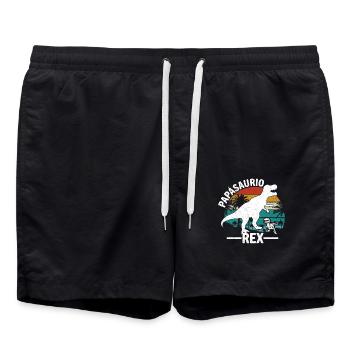 Papàsaurio Rex - Badeshorts - Schwarz - Vorne - AI Model Male 185 light (185cm)