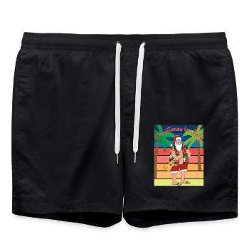 Weihnachten im Juli - Badeshorts - Schwarz - Vorne - AI Model Male 185 light (185cm)