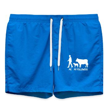 I Mes followers Éleveur de vaches Éleveur Vaches Agriculteur - Short de bain - cobalt blue - Devant