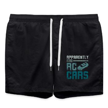 Apparently I lkie Rc cars - Badeshorts - Schwarz - Vorne - AI Model Male 185 light (185cm)