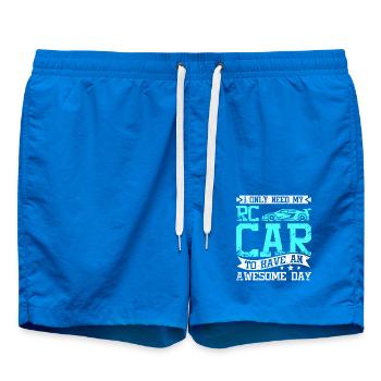 I need my rc car to have an awesome day - Badeshorts - Cobalt blue - Vorne