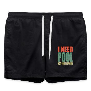 Piscine disant drôle - Short de bain - noir - Devant - AI Model Male 185 light (185cm)