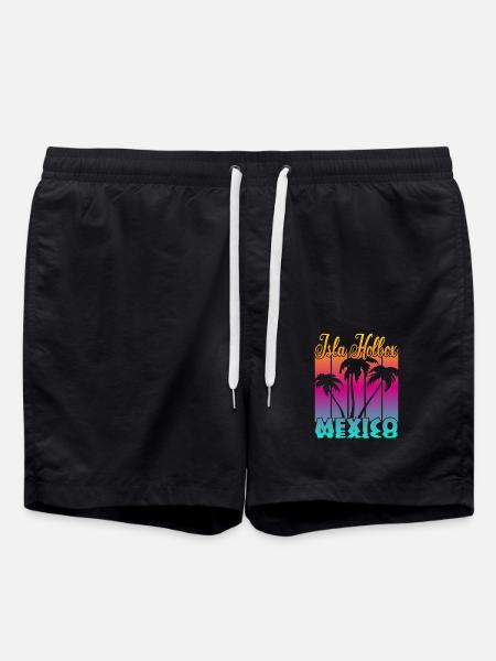 Isla Holbox Mexico - Swim Trunks - black