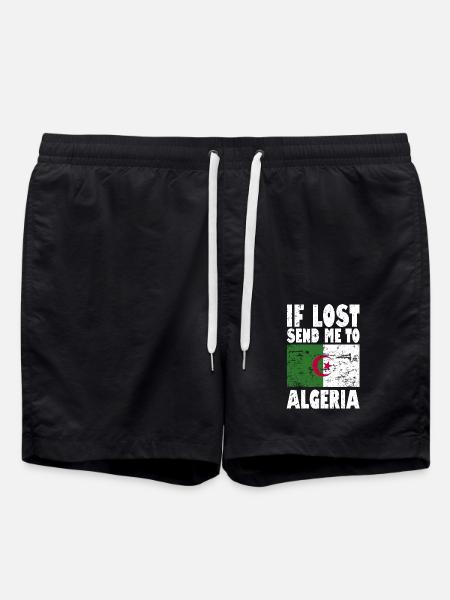 Drapeau algérien - Short de bain - noir