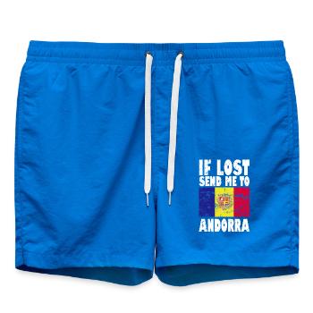 Dicton du drapeau d’Andorre - Short de bain - cobalt blue - Devant