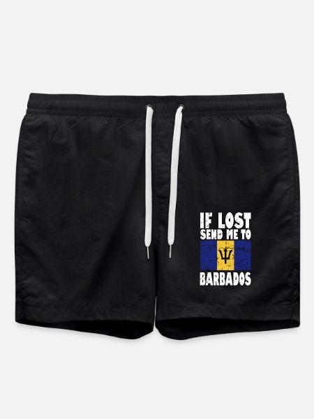 Drapeau de la Barbade - Short de bain - noir