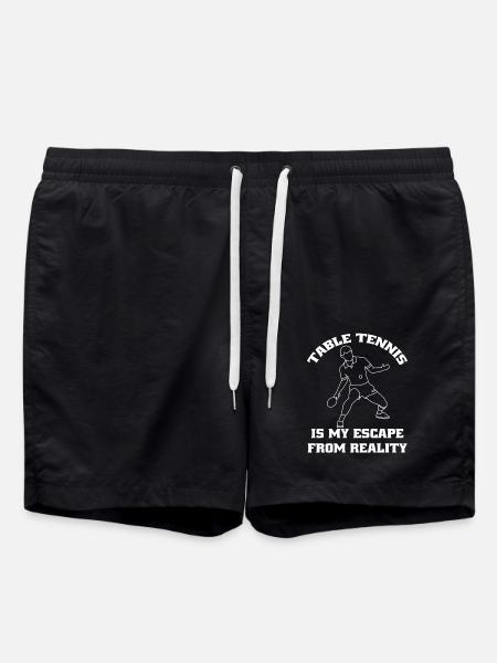 Bordtennis flagermus Bordtennisspillere Bordtennisspillere - Badeshorts - sort