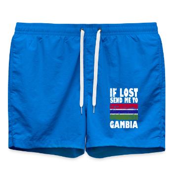 Dicton du drapeau de la Gambie - Short de bain - cobalt blue - Devant