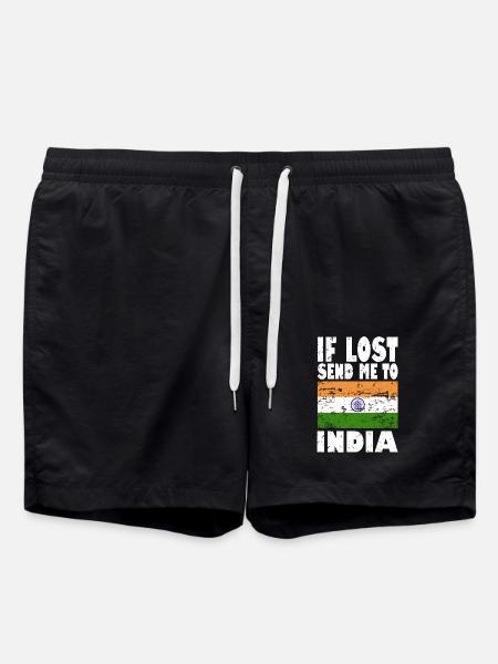 Drapeau de l’Inde - Short de bain - noir