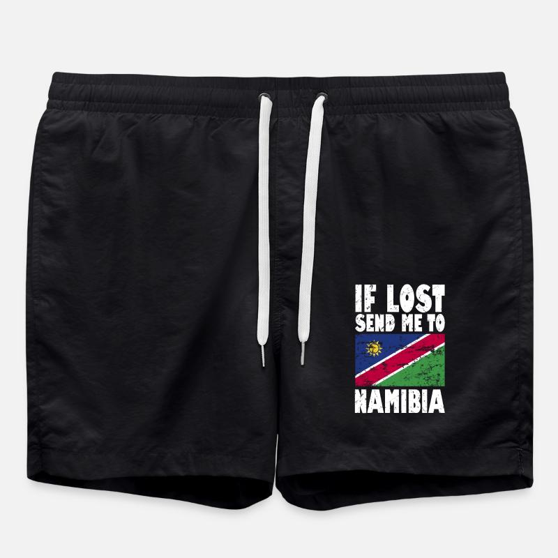 Drapeau de la Namibie - Short de bain - noir