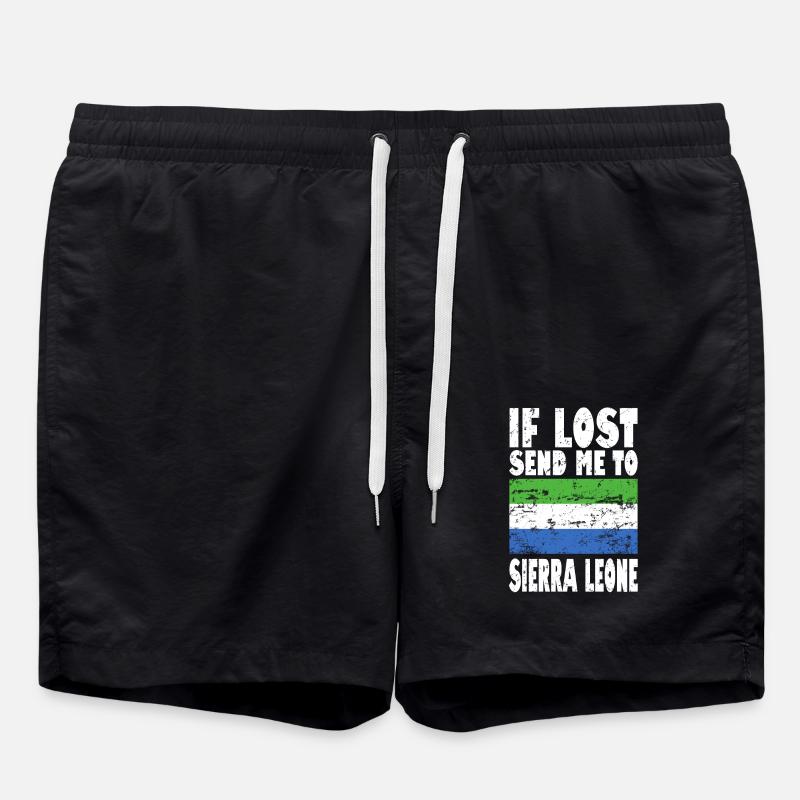 Drapeau de la Sierra Leone - Short de bain - noir