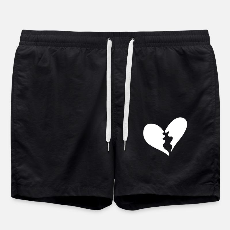 Cœur brisé - Short de bain - noir