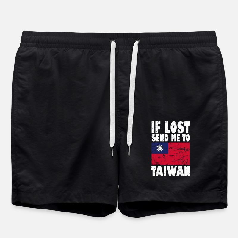 Drapeau de Taïwan - Short de bain - noir