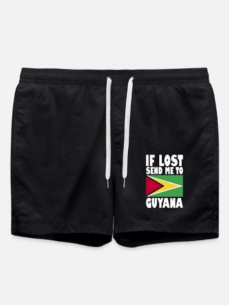 Drapeau du Guyana - Short de bain - noir