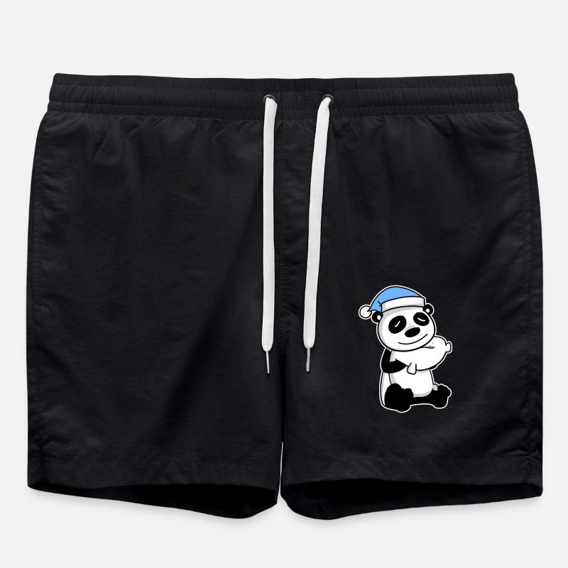 Panda Baby - Swim Trunks - black