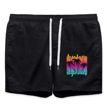 Anse Lazio Seychelles - Badeshorts - Schwarz - Vorne - AI Model Male 185 light (185cm)