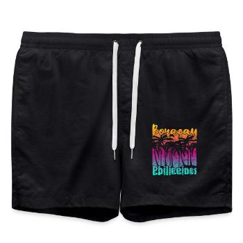 Vintage Boracay Philippines - Short de bain - noir - Devant - AI Model Male 185 light (185cm)