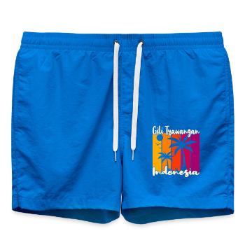Vintage Gili Trawangan Indonesia - Badeshorts - Cobalt blue - Vorne