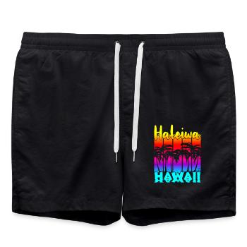 Haleiwa Hawaï - Short de bain - noir - Devant - AI Model Male 185 light (185cm)