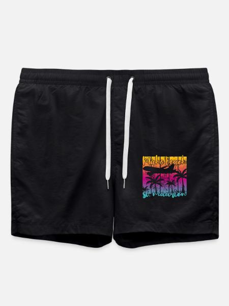Maho Beach St. Maarten - Swim Trunks - black