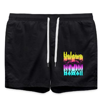 Haleiwa Hawaï - Short de bain - noir - Devant - AI Model Male 185 light (185cm)