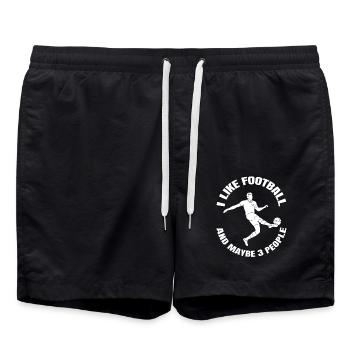 Football Coach Footballer Football Player - Swim Trunks - black - Front - AI Model Male 185 light (185cm)