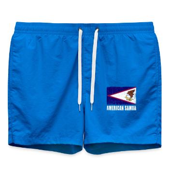 American Samoa Flag - Swim Trunks - cobalt blue - Front