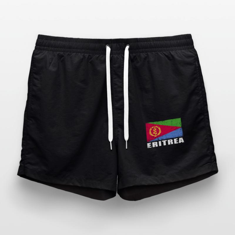 Drapeau de l’Érythrée Grunge Drapeau de l’Érythrée Short de bain